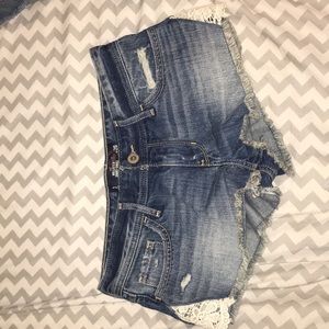 jean shorts with designs